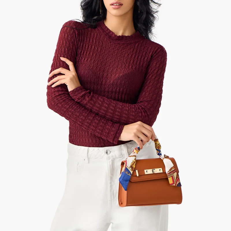 ساشا Scarf Detail Crossbody Bag for Women